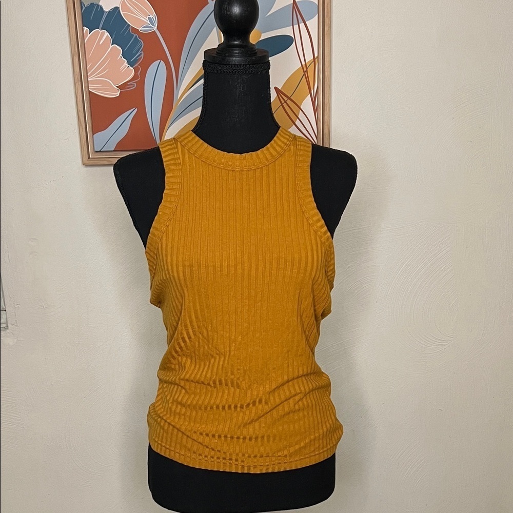 Free People Movement Blissed Out Tank Size M Mustard